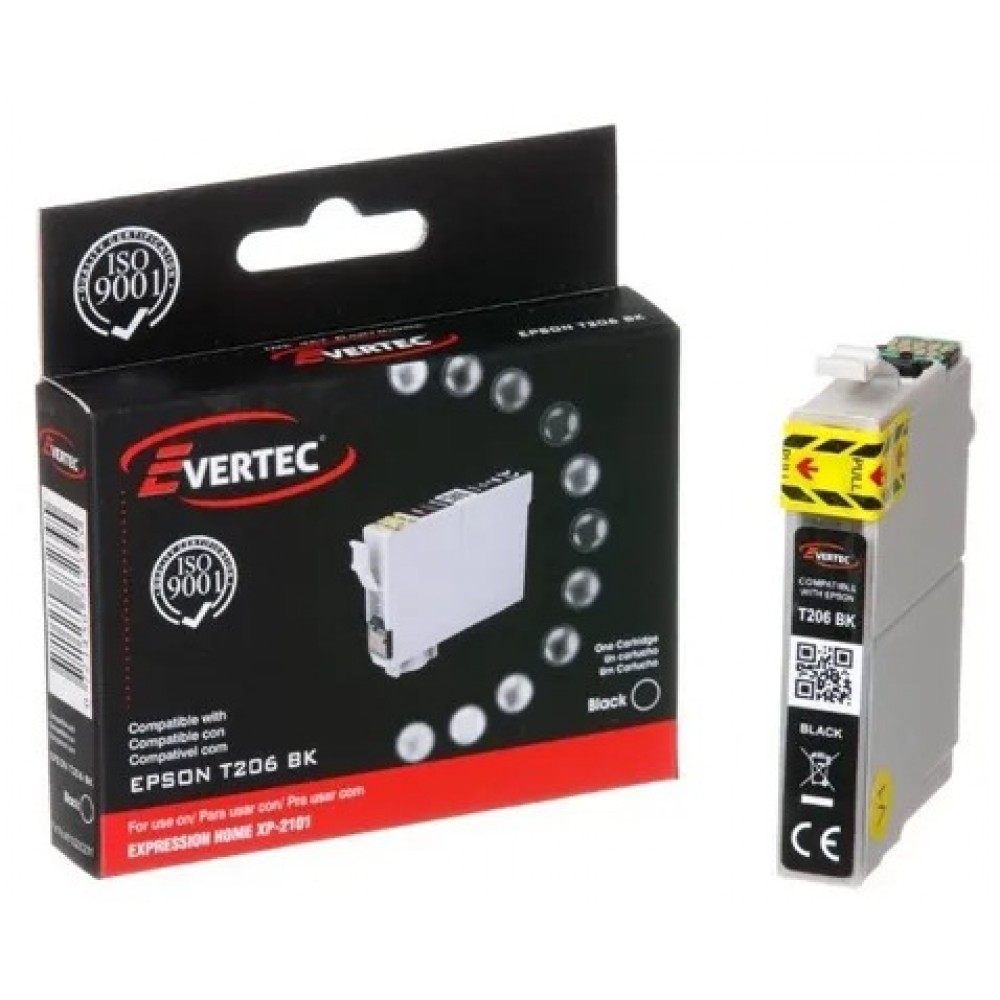 Cartucho Tinta Alternativo Epson T206 Negro Para XP2101 Evertec